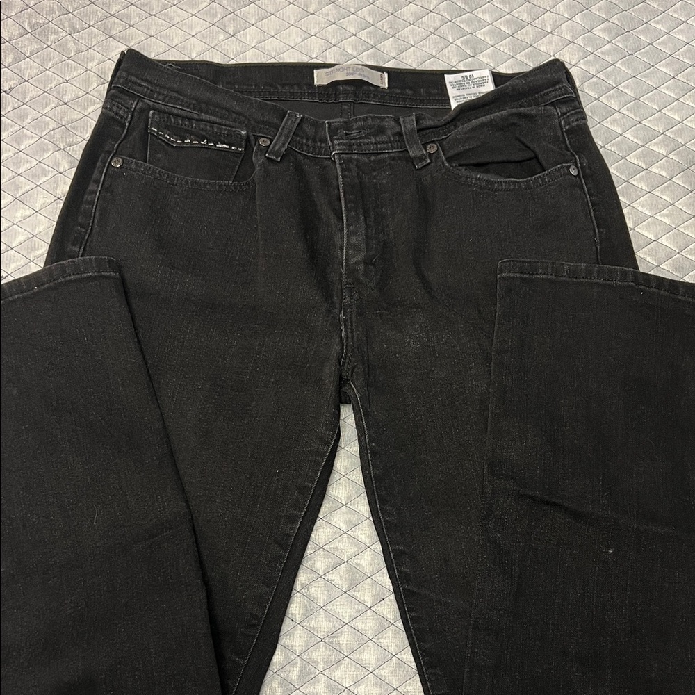 Levi's Black Straight Leg Jeans for Women